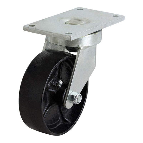 150mm SG Iron skip bin wheel single swivel castor with 500kg load capacity for heavy-duty waste bins